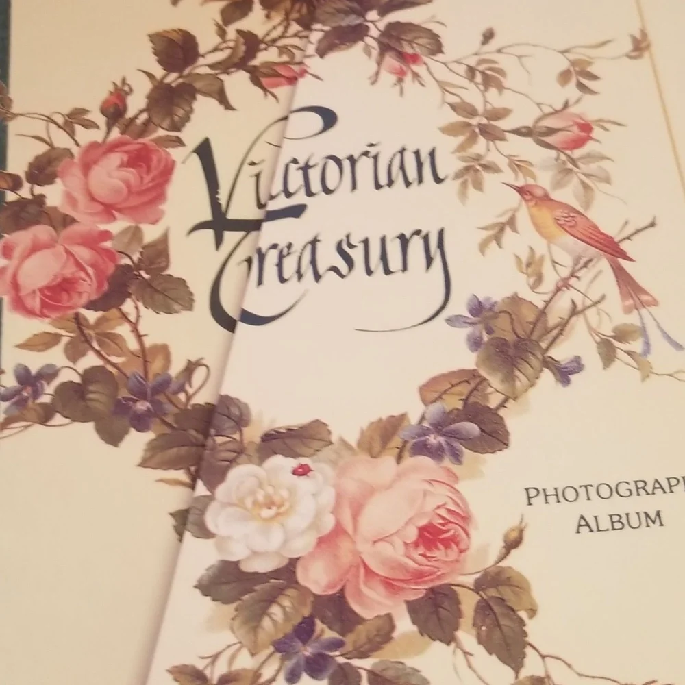 Victorian Treasury Photograph Album with Photo Mounts & Envelopes